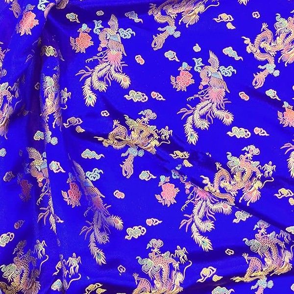 Chinese Brocade 100% Polyester - E3 Royal Dragon