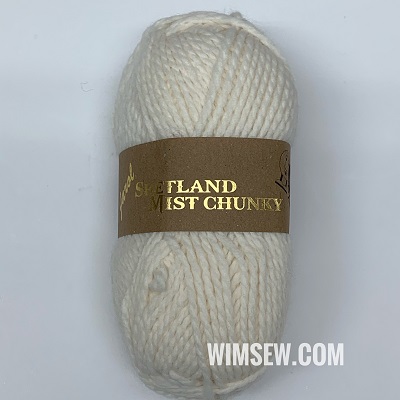 100g Shetland Mist Chunky - 05 Ivory - Out of stock