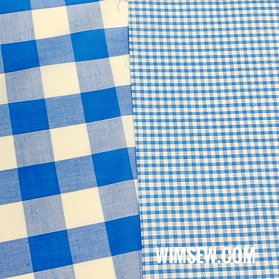 Poly-Cotton Gingham - Sky Blue 1m (EP/OD) 