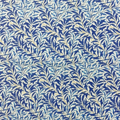 Digitaly Printed Poly-Cotton - Willow Bough - Blue - C15 PCD003