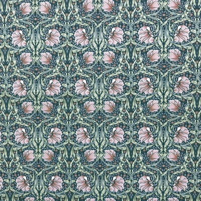 Digitaly Printed Poly-Cotton - Pimpernel - Salmon - C15 PCD013