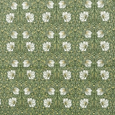 Digitaly Printed Poly-Cotton - Pimpernel - Olive - C15 PCD014