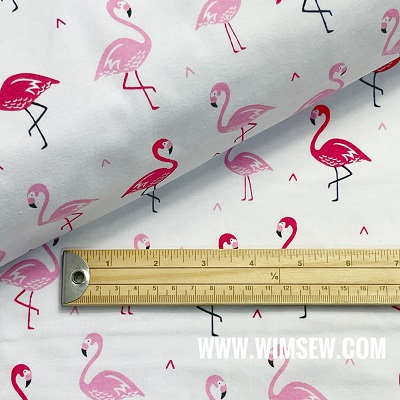 NEW Printed Jersey Flamingos - V10-2597-01