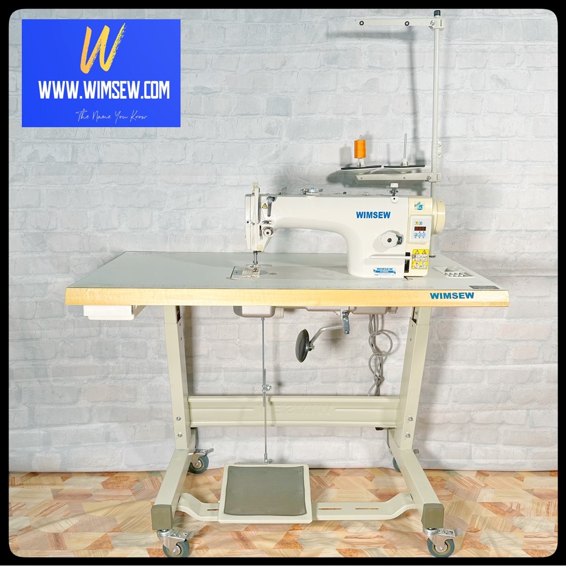 DELIVERY OPTION - PRICE INCLUDES UK MAINLAND PALLET DELIVERY - WIMSEW 6900 Sewliner 2 ED (Wheel Stand)
