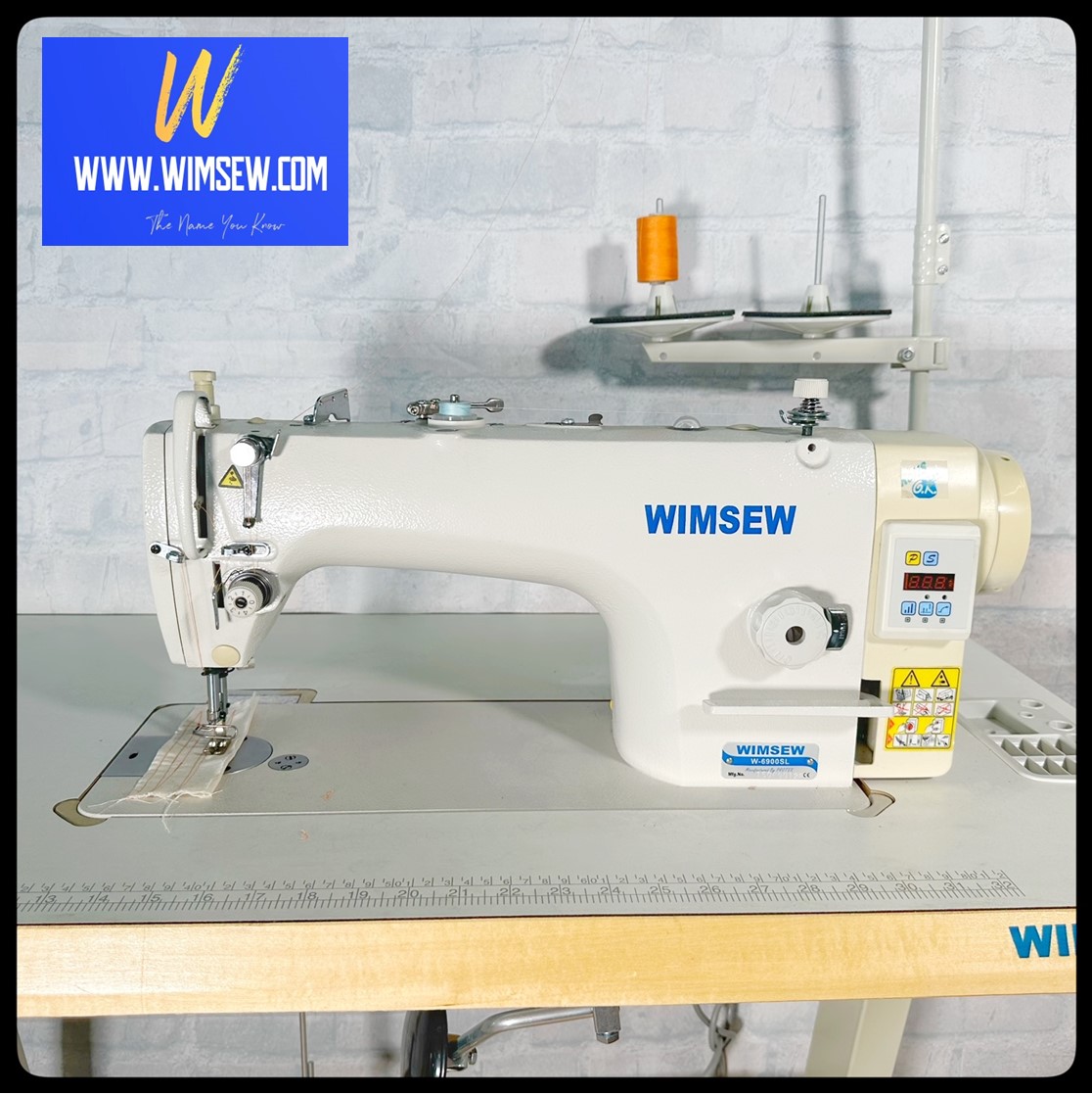 WIMSEW 6900 Sewliner Direct Drive Flat Bed Machine 