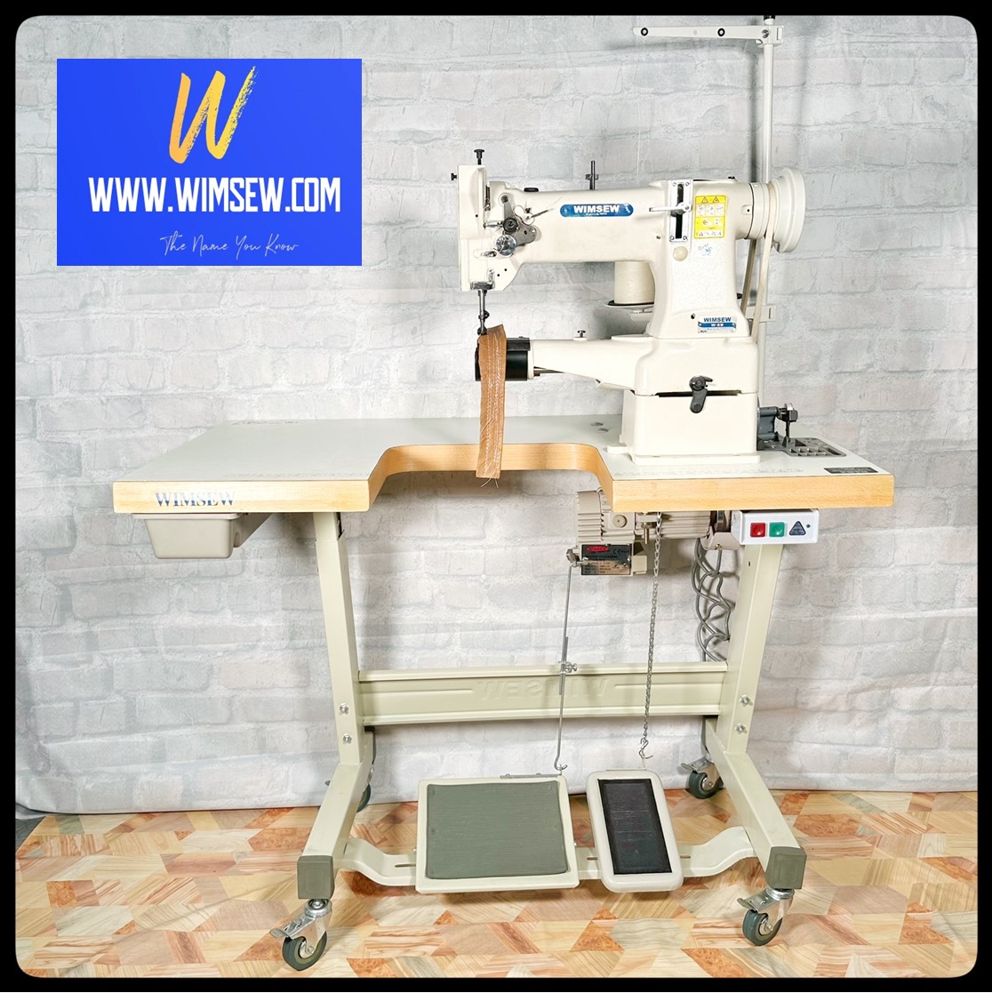 DELIVERY OPTION - PRICE INCLUDES UK MAINLAND PALLET DELIVERY - WIMSEW W-8B - Heavy Duty Cylinder Arm Machine