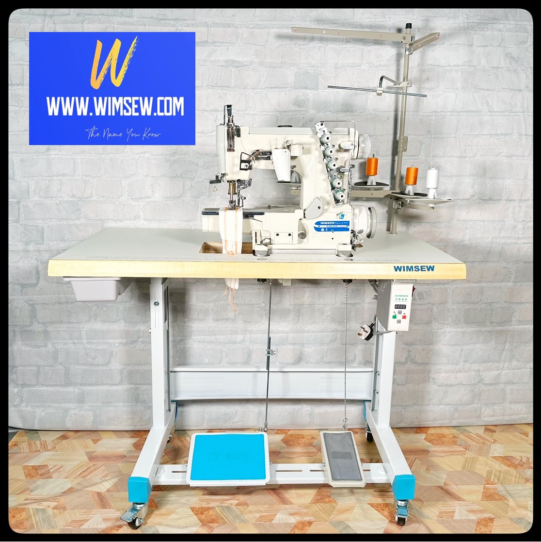 DELIVERY OPTION - PRICE INCLUDES UK MAINLAND PALLET DELIVERY - WIMSEW D664-01CB - Cover Stitch Machine
