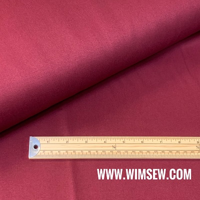 100% Cotton Drill - Wine - 01C2567wine